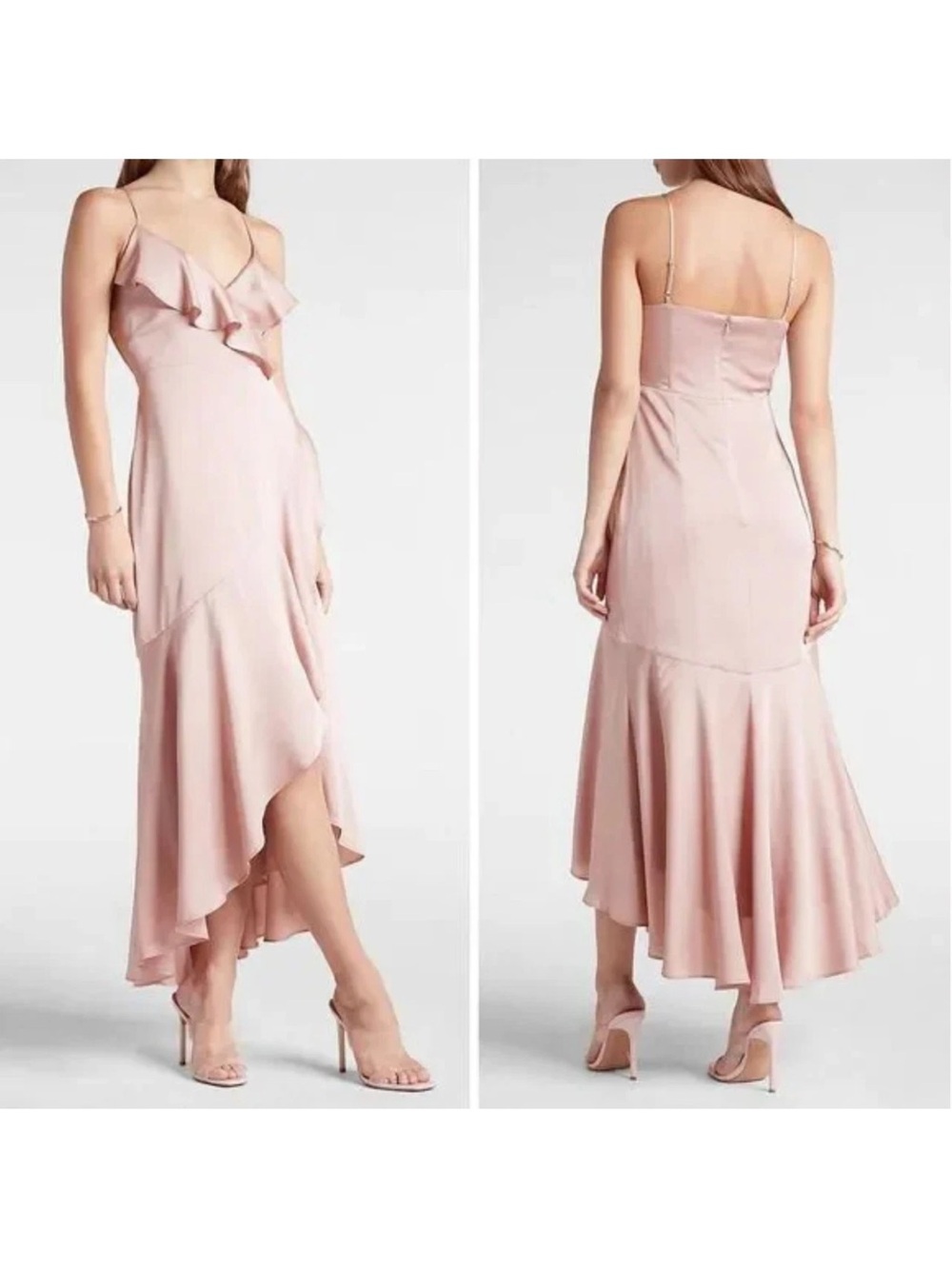 Express Pink formal maxi dress